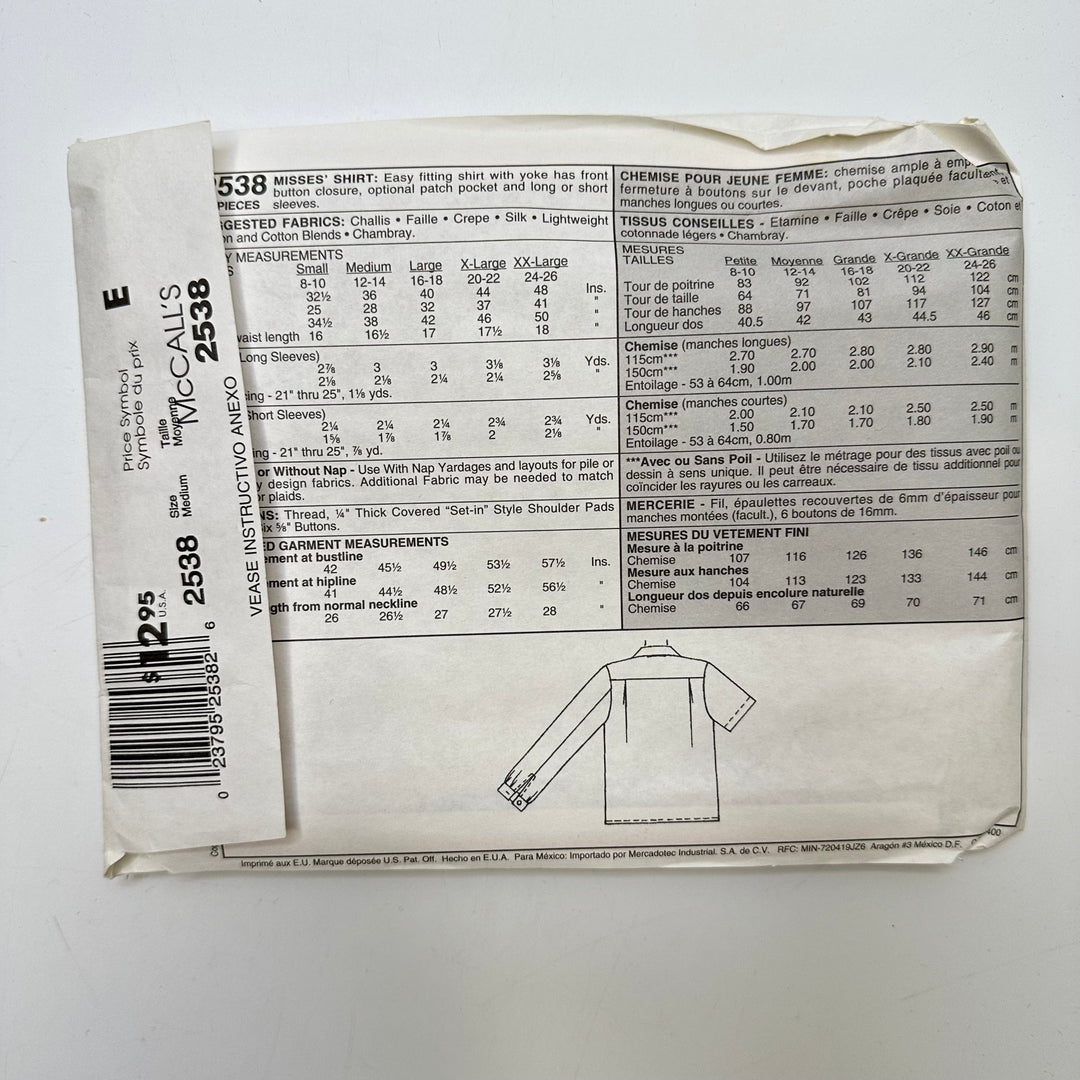 Sewing Pattern - Womenswear - McCall&