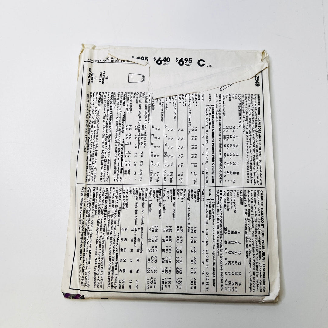 Sewing Pattern - Womenswear - McCall&