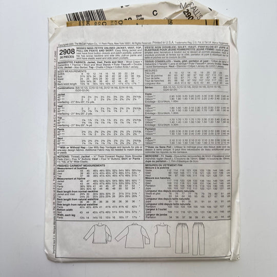 Sewing Pattern - Womenswear - McCall&