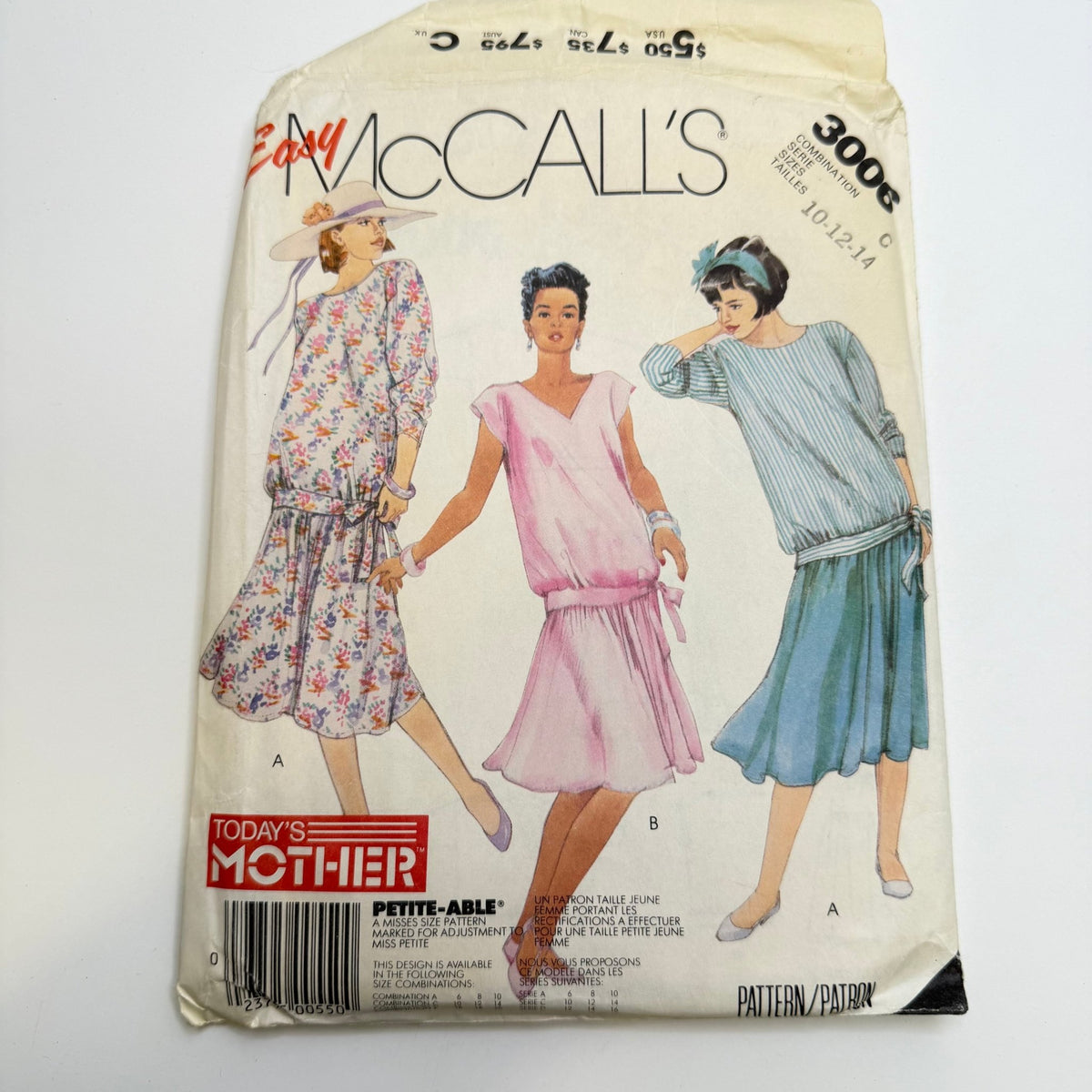 Sewing Pattern - Womenswear - McCall's 3006 - True Deadstock supplies Fabric by private - Sustainable Textile | FABCYCLE