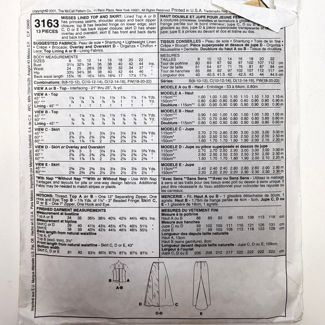 Sewing Pattern - Womenswear - McCall&