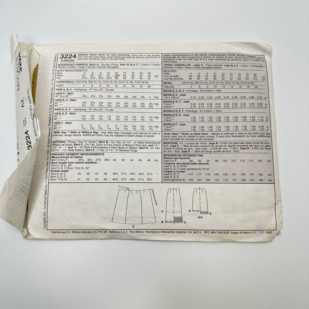 Sewing Pattern - Womenswear - McCall&