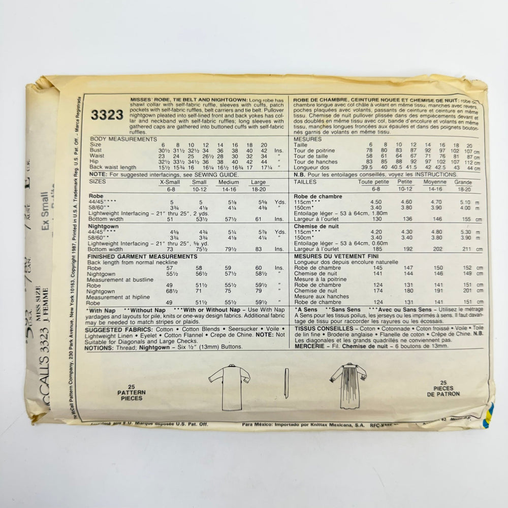 Sewing Pattern - Womenswear - McCall's 3323 - True Deadstock supplies Fabric by private - Sustainable Textile | FABCYCLE