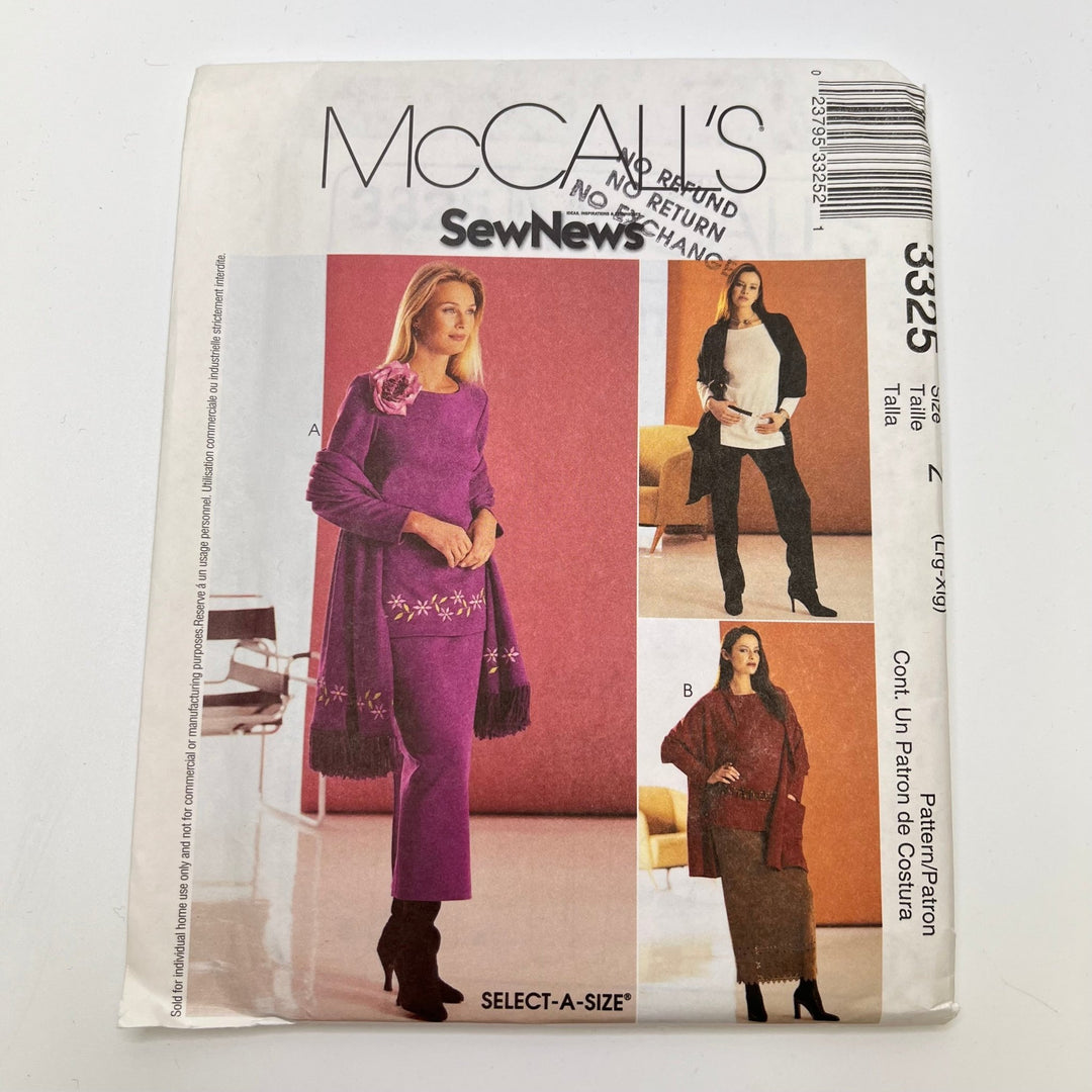 Sewing Pattern - Womenswear - McCall's 3325 - True Deadstock supplies Fabric by private - Sustainable Textile | FABCYCLE