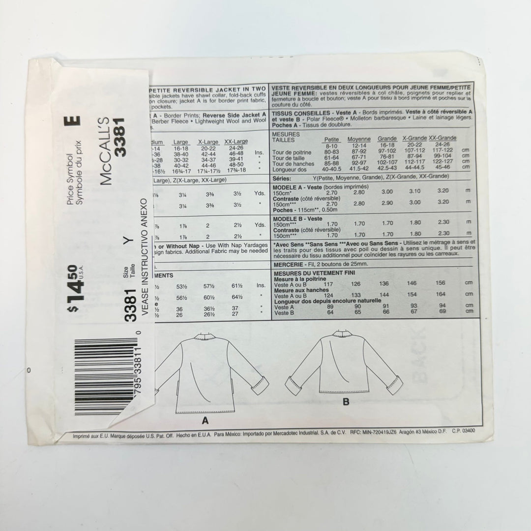 Sewing Pattern - Womenswear - McCall&