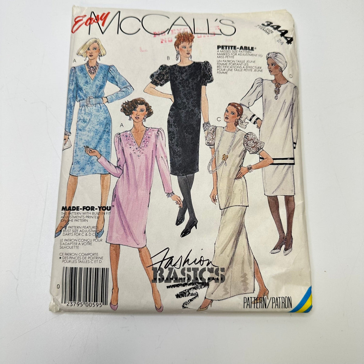 Sewing Pattern - Womenswear - McCall's 3444 - True Deadstock supplies Fabric by private - Sustainable Textile | FABCYCLE