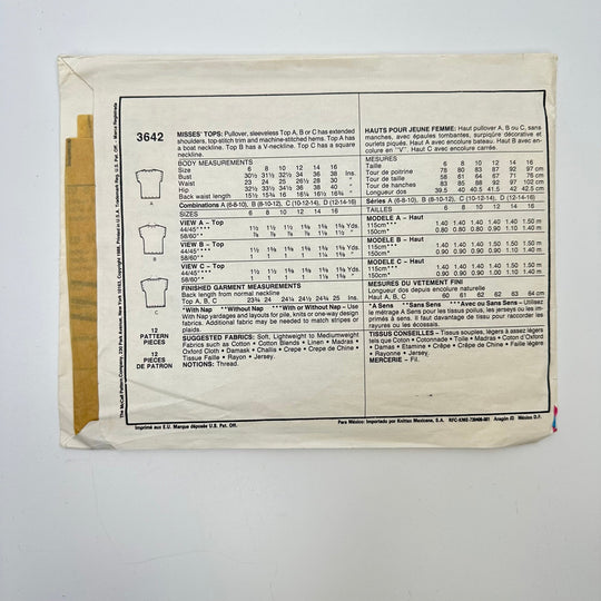 Sewing Pattern - Womenswear - McCall&