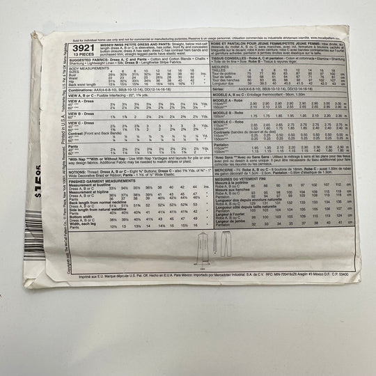 Sewing Pattern - Womenswear - McCall&