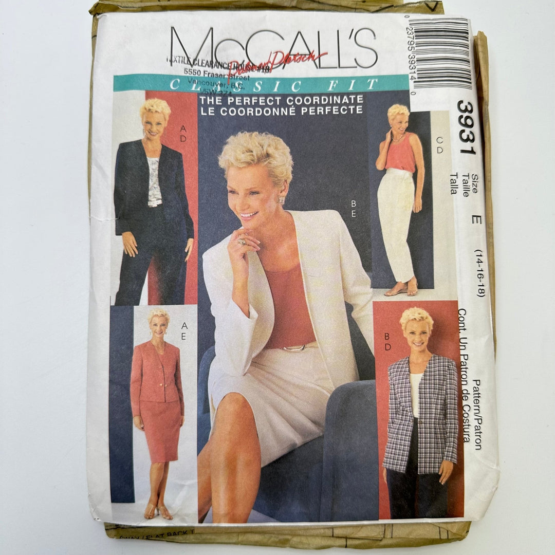 Sewing Pattern - Womenswear - McCall&