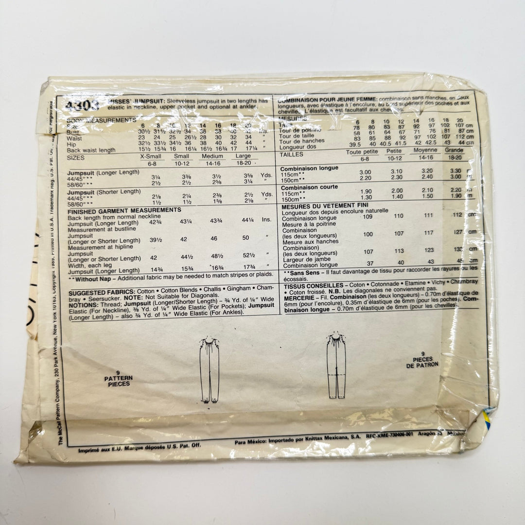 Sewing Pattern - Womenswear - McCall&