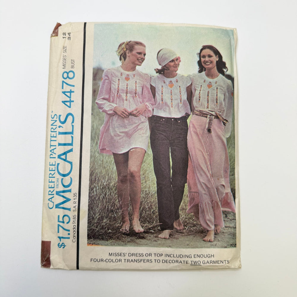 Sewing Pattern - Womenswear - McCall's 4478 - True Deadstock supplies Fabric by private - Sustainable Textile | FABCYCLE