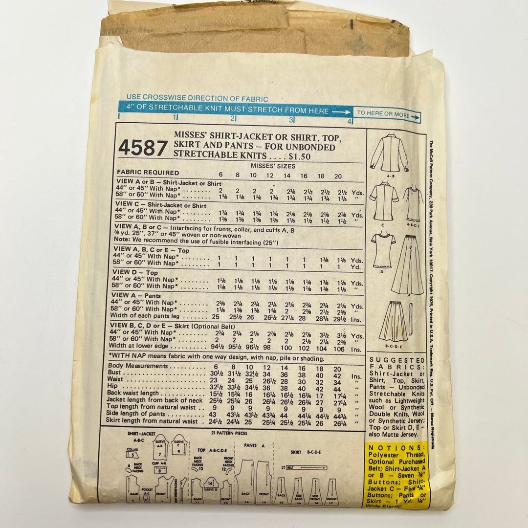 Sewing Pattern - Womenswear - McCall&