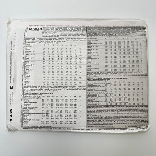 Sewing Pattern - Womenswear - McCall&