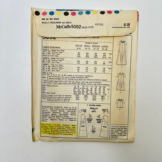 Sewing Pattern - Womenswear - McCall&