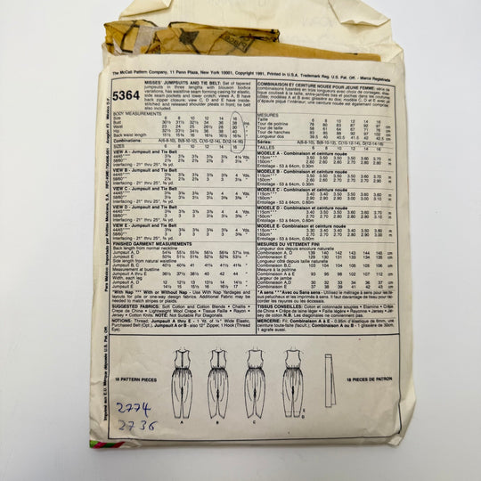 Sewing Pattern - Womenswear - McCall&