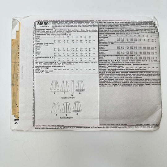 Sewing Pattern - Womenswear - McCall&