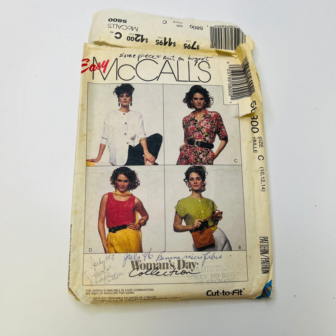 Sewing Pattern - Womenswear - McCall&