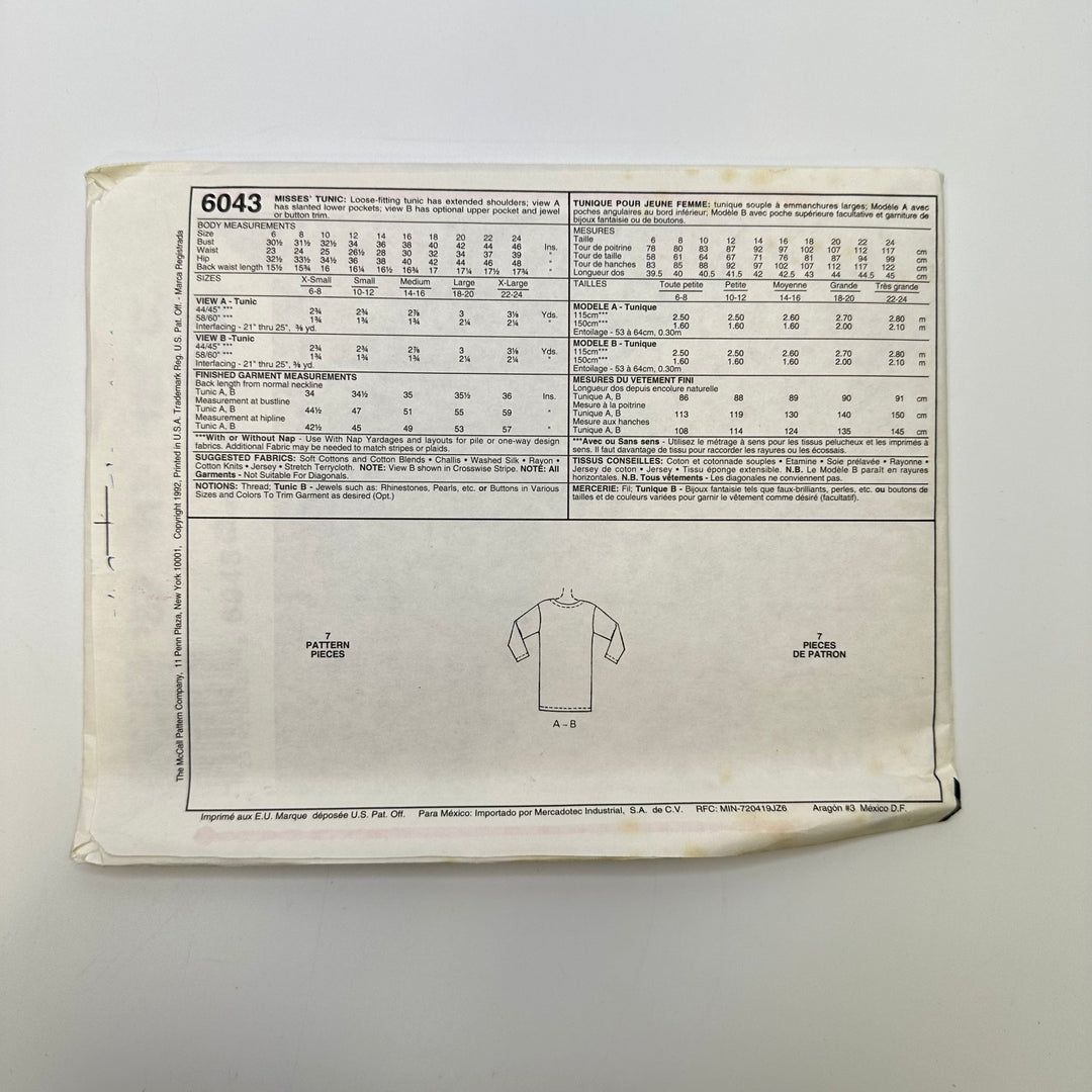 Sewing Pattern - Womenswear - McCall&