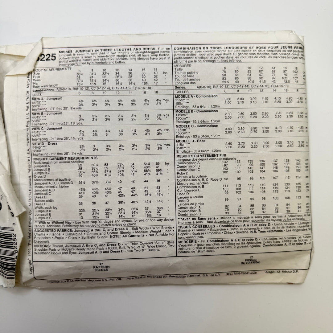 Sewing Pattern - Womenswear - McCall&