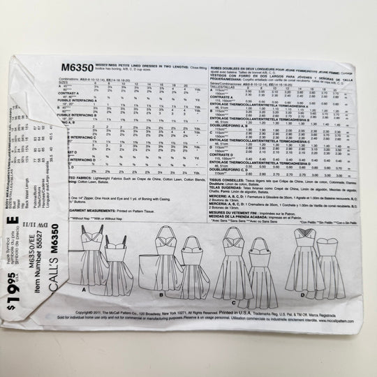 Sewing Pattern - Womenswear - McCall&