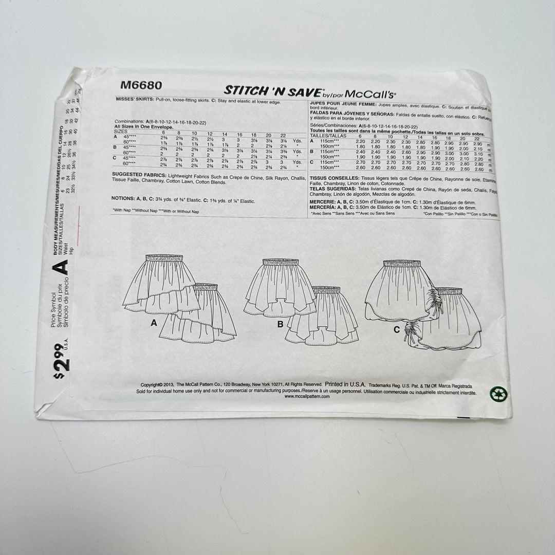 Sewing Pattern - Womenswear - McCall&