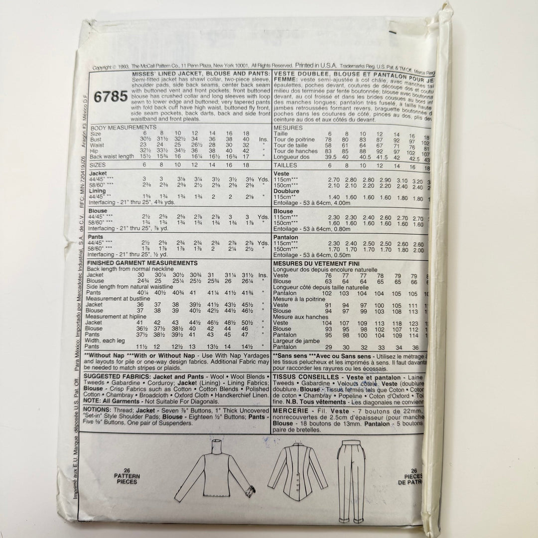 Sewing Pattern - Womenswear - McCall&