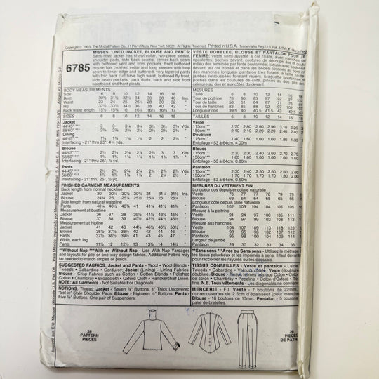 Sewing Pattern - Womenswear - McCall&