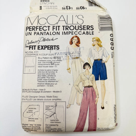 Sewing Pattern - Womenswear - McCall&