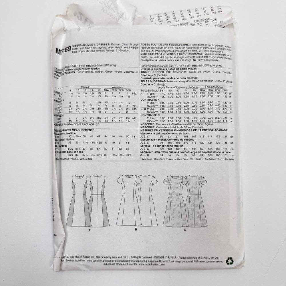 Sewing Pattern - Womenswear - McCall's 7169 - True Deadstock supplies Fabric by private - Sustainable Textile | FABCYCLE