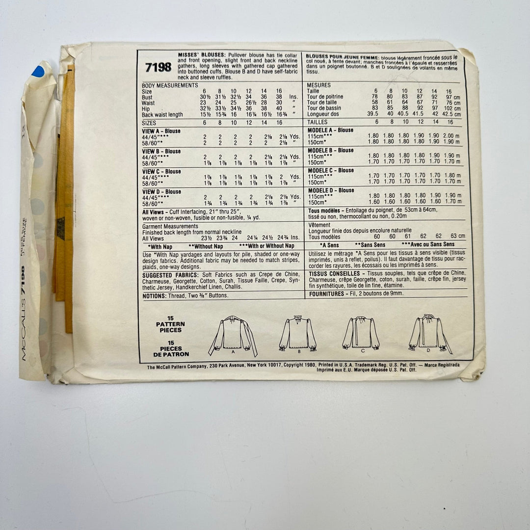 Sewing Pattern - Womenswear - McCall&