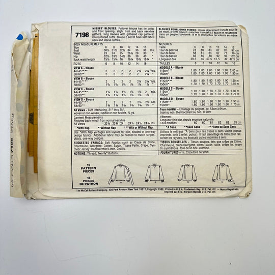 Sewing Pattern - Womenswear - McCall&