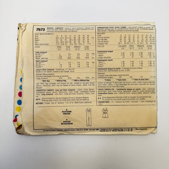 Sewing Pattern - Womenswear - McCall&