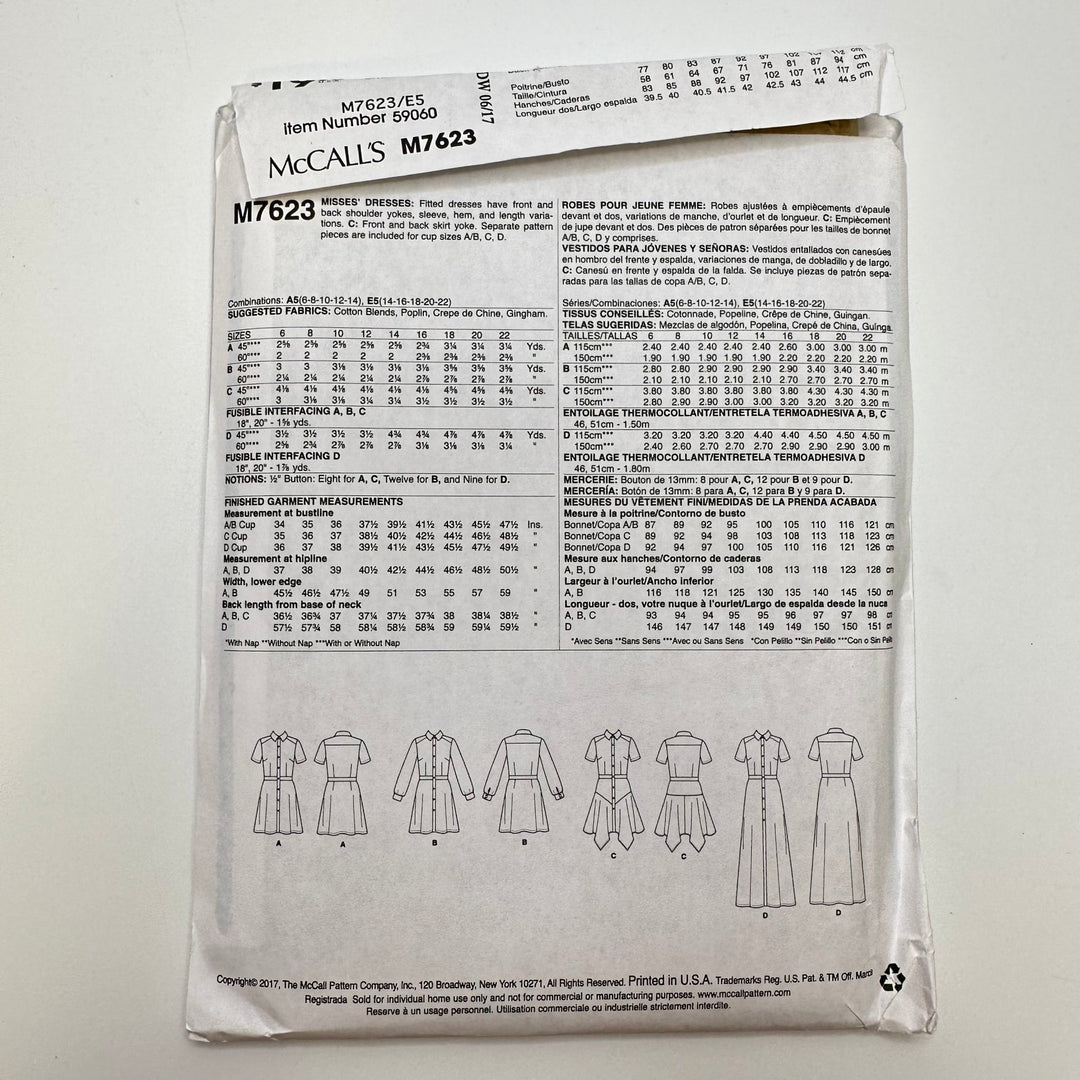 Sewing Pattern - Womenswear - McCall&