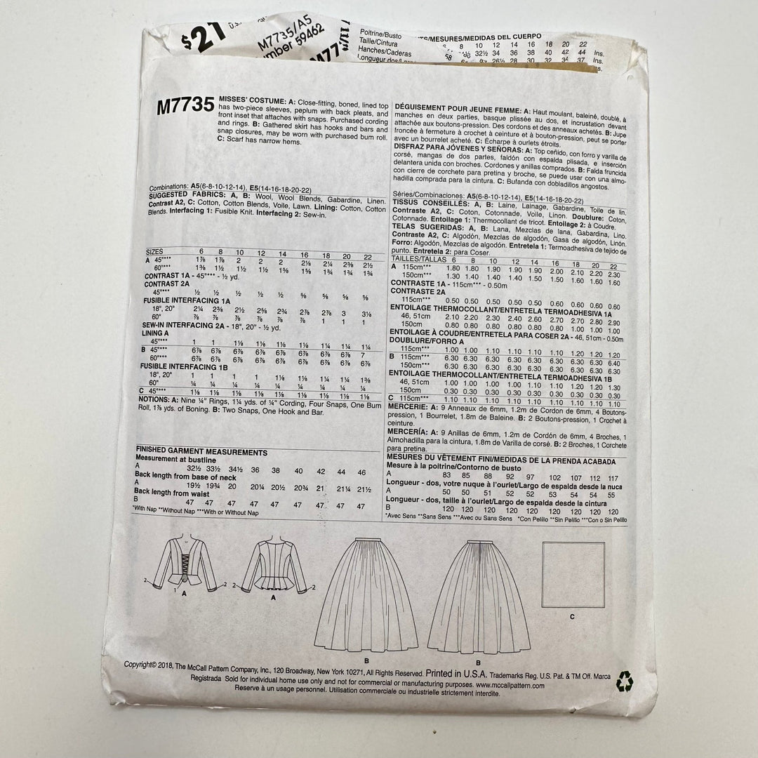 Sewing Pattern - Womenswear - McCall&