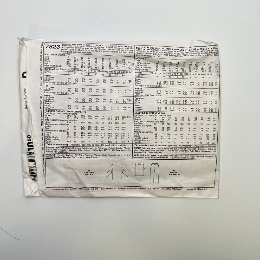Sewing Pattern - Womenswear - McCall&