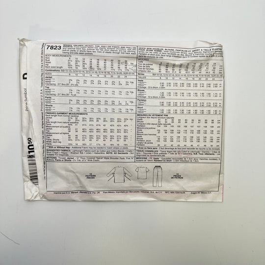 Sewing Pattern - Womenswear - McCall&