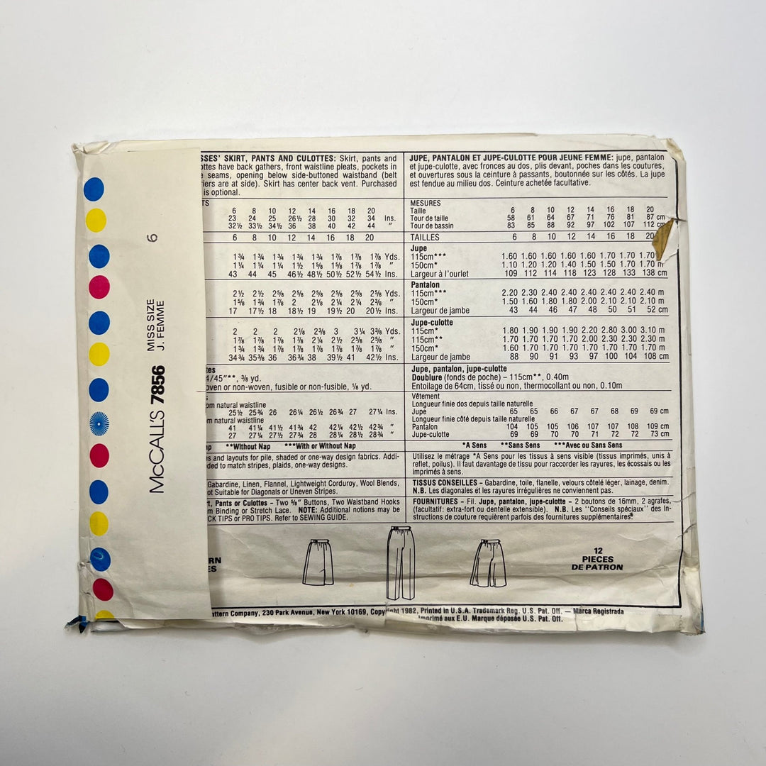 Sewing Pattern - Womenswear - McCall&