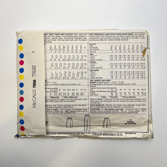 Sewing Pattern - Womenswear - McCall&