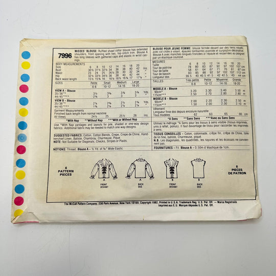 Sewing Pattern - Womenswear - McCall&