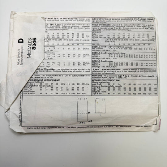 Sewing Pattern - Womenswear - McCall&