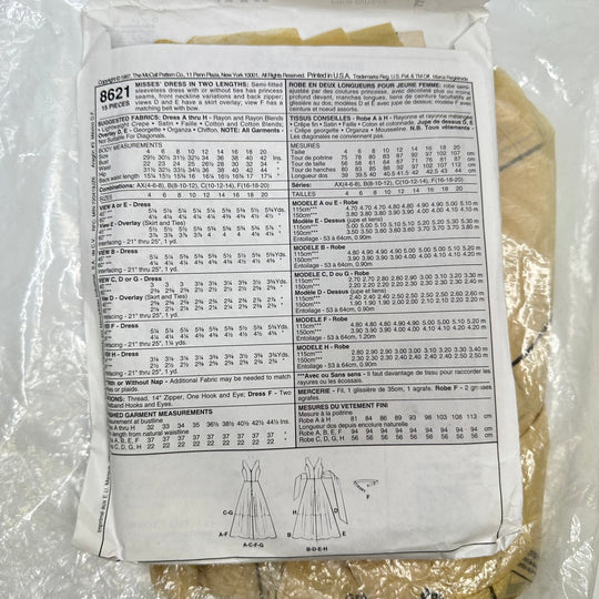 Sewing Pattern - Womenswear - McCall&