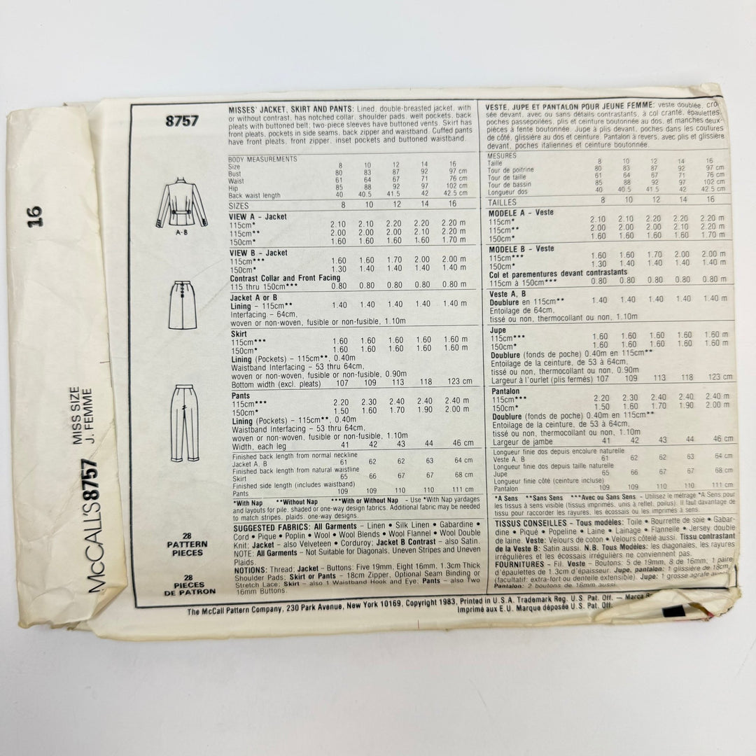 Sewing Pattern - Womenswear - McCall&