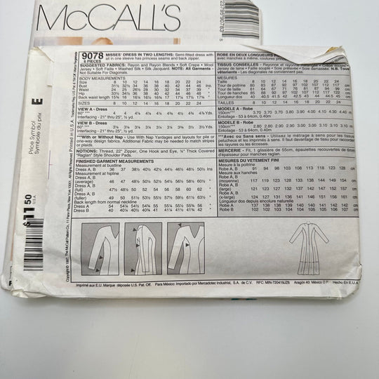 Sewing Pattern - Womenswear - McCall&