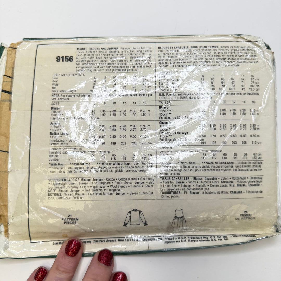 Sewing Pattern - Womenswear - McCall&