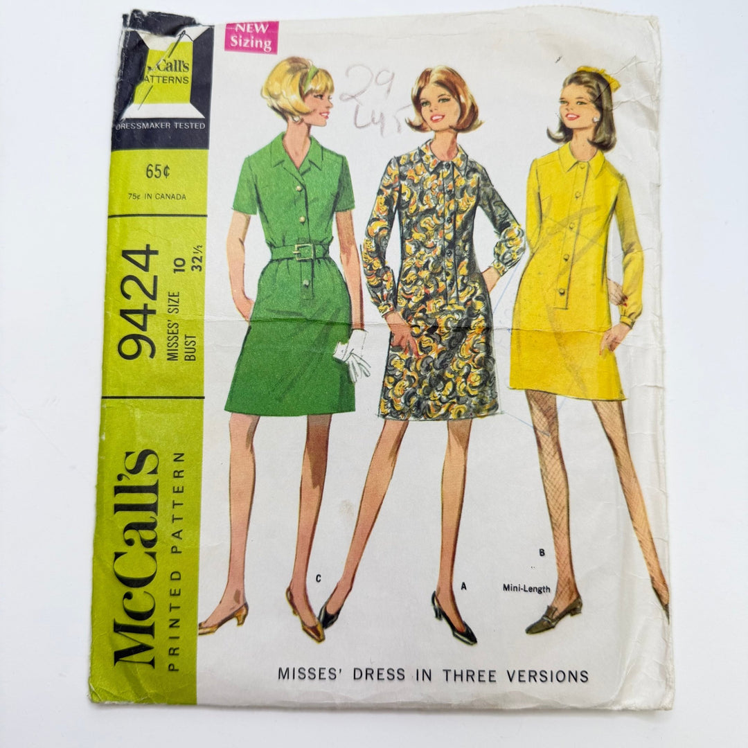 Sewing Pattern - Womenswear - McCall's 9424 - True Deadstock supplies Fabric by private - Sustainable Textile | FABCYCLE