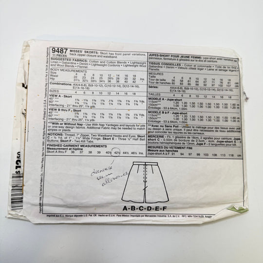 Sewing Pattern - Womenswear - McCall&