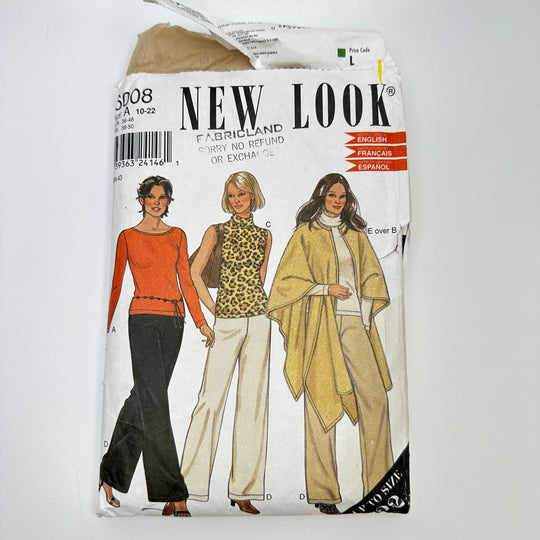 Sewing Pattern - Womenswear - New Look 6008 - True Deadstock supplies Fabric by private - Sustainable Textile | FABCYCLE
