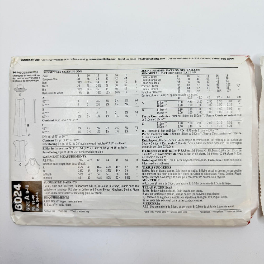 Sewing Pattern - Womenswear - New Look 6024 - True Deadstock supplies Fabric by private - Sustainable Textile | FABCYCLE