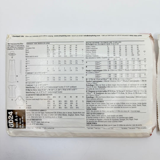 Sewing Pattern - Womenswear - New Look 6024 - True Deadstock supplies Fabric by private - Sustainable Textile | FABCYCLE