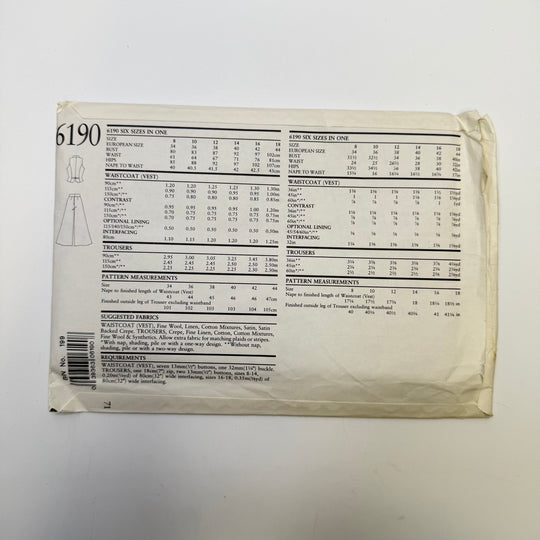 Sewing Pattern - Womenswear - New Look 6190 - True Deadstock supplies Fabric by private - Sustainable Textile | FABCYCLE